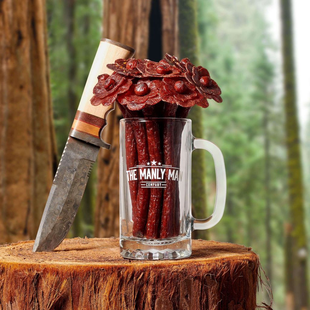 beef jerky flower bouquet